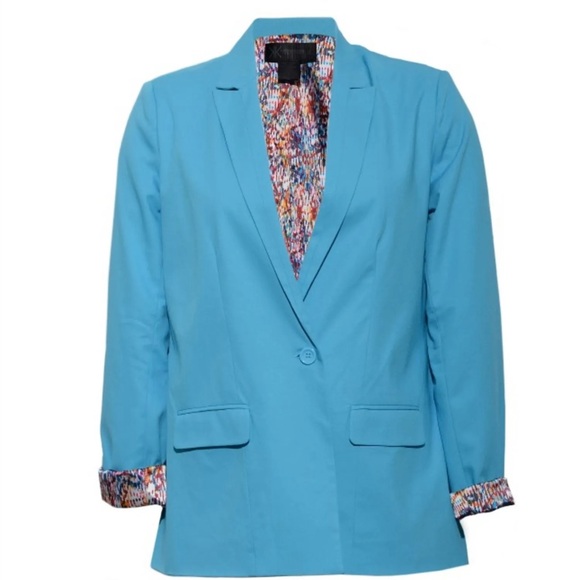 Kardashian Kollection Jackets & Blazers - Kardashian Kollection Bright Blue Blazer